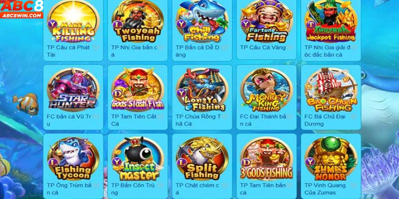 Điểm qua những game bắn cá hot nhất trên ABC8